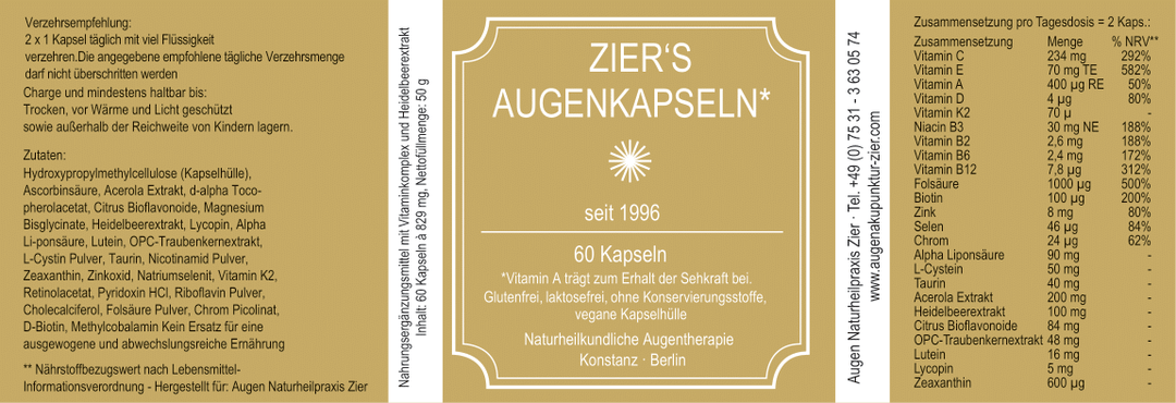 Zier's Augenkapseln Bundle